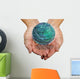 Round Circuit Boards Palm Wall Decal
