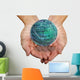 Round Circuit Boards Palm Wall Decal