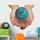 Round Circuit Boards Palm Wall Decal