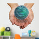 Round Circuit Boards Palm Wall Decal