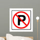 No Parking Sign Wall Decal