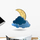 Gold Crescent Moon and