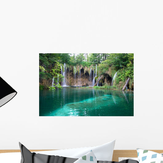 Lake and Waterfalls Wall Mural