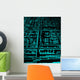 Glowing Circuit Wall Mural