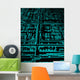 Glowing Circuit Wall Mural