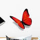 Red Butterfly White Wall Decal