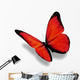 Red Butterfly White Wall Decal