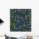 Seamless Color Electronic Pattern Wall Decal