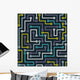 Seamless Color Electronic Pattern Wall Decal