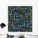 Seamless Color Electronic Pattern Wall Decal