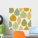 Seamless Stylish Autumn Leaf Wall Decal