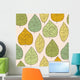 Seamless Stylish Autumn Leaf Wall Decal