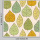 Seamless Stylish Autumn Leaf Wall Decal