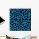 Seamless Blue Bacterium Pattern Wall Decal