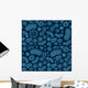 Seamless Blue Bacterium Pattern Wall Decal