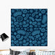 Seamless Blue Bacterium Pattern Wall Decal