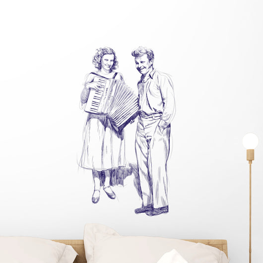 Woman with Accordion and