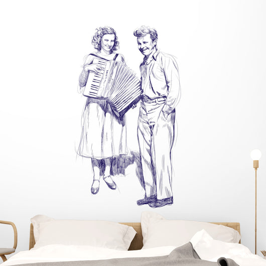 Woman with Accordion and