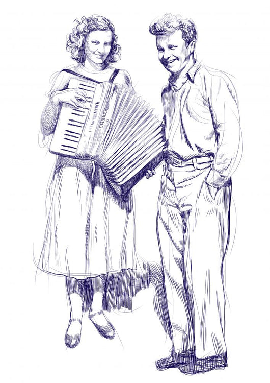 Woman with Accordion and