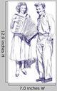 Woman with Accordion and