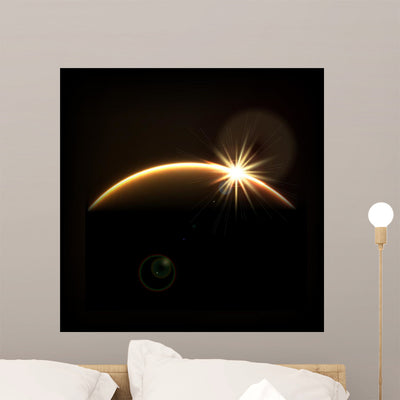 Sunrise Space shown on a wall
