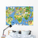 Great and Funny World Map Wall Mural