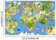 Great and Funny World Map Wall Mural