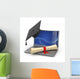 E-learning Graduation Laptop Diploma Wall Decal