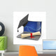 E-learning Graduation Laptop Diploma Wall Decal