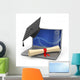 E-learning Graduation Laptop Diploma Wall Decal