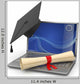 E-learning Graduation Laptop Diploma Wall Decal