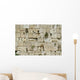 cut out of the wailing western wall, jerusalem, israel Wall Mural