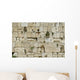 cut out of the wailing western wall, jerusalem, israel Wall Mural