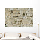 cut out of the wailing western wall, jerusalem, israel Wall Mural