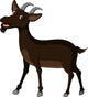 goat cartoon Wall Decal