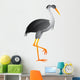 Heron Cartoon Wall Decal