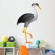 Heron Cartoon Wall Decal