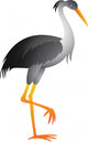 Heron Cartoon Wall Decal