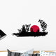 Japanese Samurai fighter silhouette Wall Decal