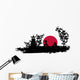 Japanese Samurai fighter silhouette Wall Decal