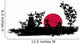 Japanese Samurai fighter silhouette Wall Decal