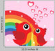 Love Bird With Hearts and Rainbow Wall Mural
