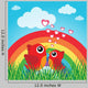 Love Bird With Hearts and Rainbow Wall Mural