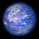 Binary Code Planet Earth Wall Mural
