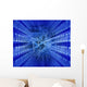 Circuit Board Blue Energy Wall Mural