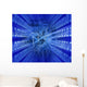 Circuit Board Blue Energy Wall Mural