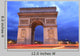 Arc Triomphe Dusk Paris