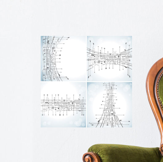 Set Abstract Technology Circuit