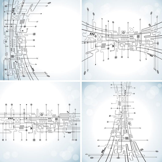 Set Abstract Technology Circuit
