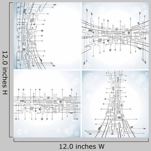 Set Abstract Technology Circuit